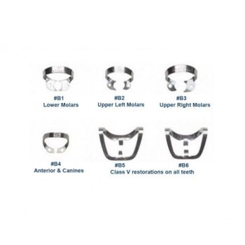Clamps para Dique de goma Set de 6