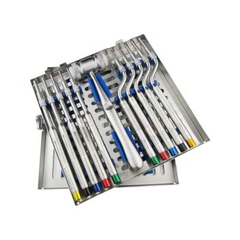 Cassette of Osteotome Straight & Angled Convex Tip With Mallet